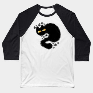 Grumpy Plotting Cat MS paint Baseball T-Shirt